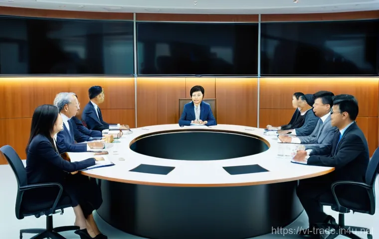 국제무역사의 전망과 발전 가능성 - **Prompt:** A group of five diverse young Vietnamese professionals (three women, two men, all dresse... 국제무역사의 전망과 발전 가능성 - **Prompt:** A group of five diverse young Vietnamese professionals (three women, two men, all dresse...