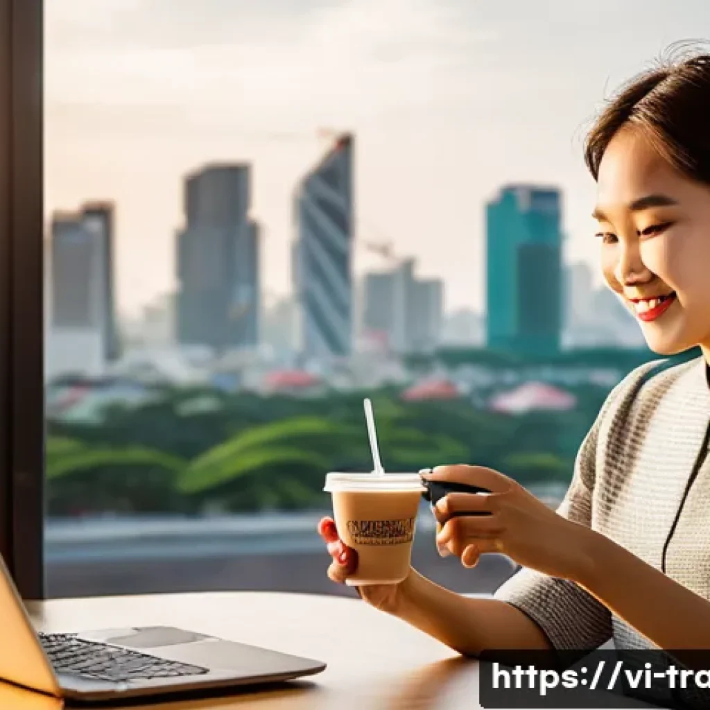 무역 학습 교재 추천 - **Prompt 1: "A young Vietnamese female entrepreneur, in her late 20s, with a radiant smile, confiden...