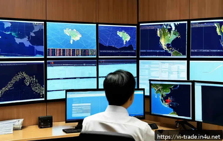 수출입 비용 관리 전략 - A detailed business office scene in Ho Chi Minh City, Vietnam, showing a logistics manager analyzing...